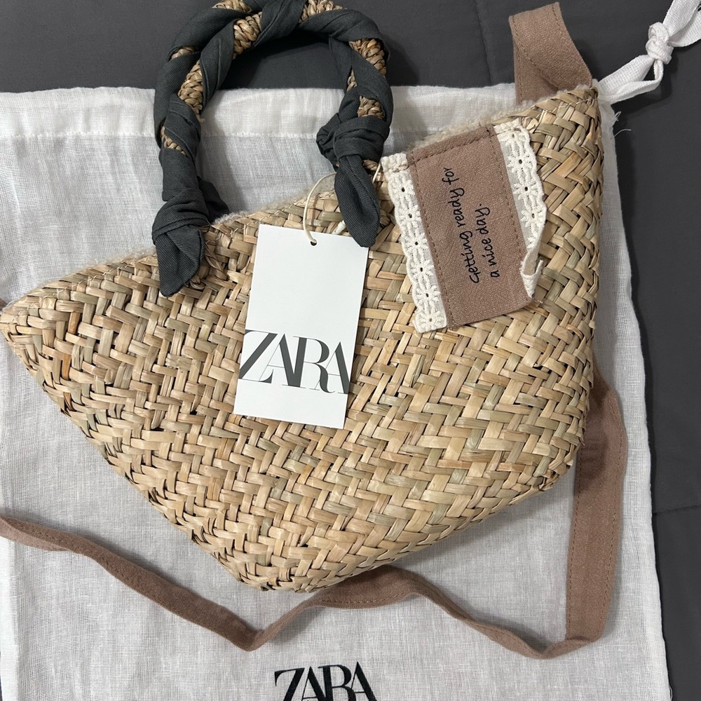 Zara straw tote